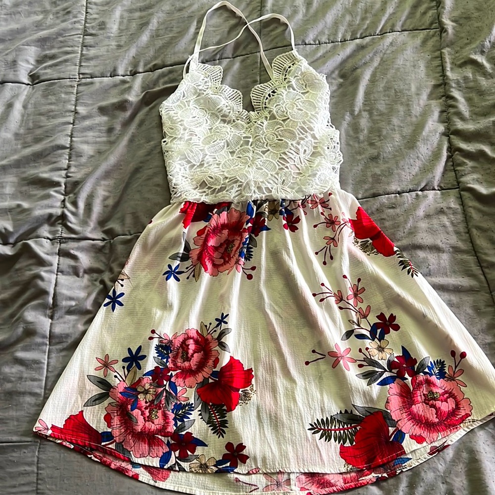 Floral mini dress